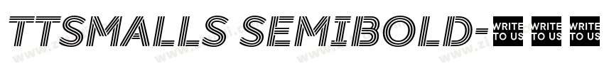 TTSmalls SemiBold字体转换